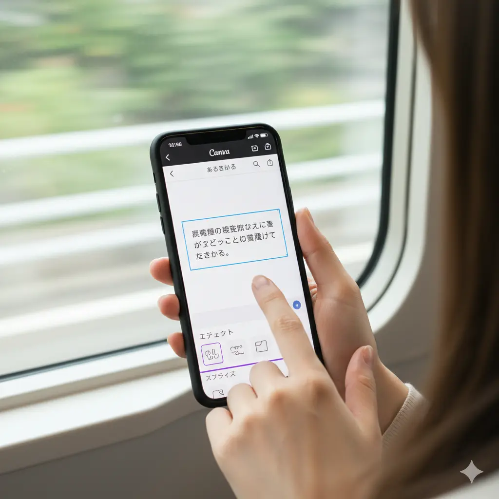 スマホアプリ(iPhone/Android)での縁取り操作