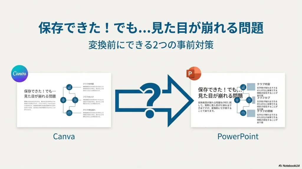 PC版Canvaで「共有」からPowerPoint形式を選択する正しい手順